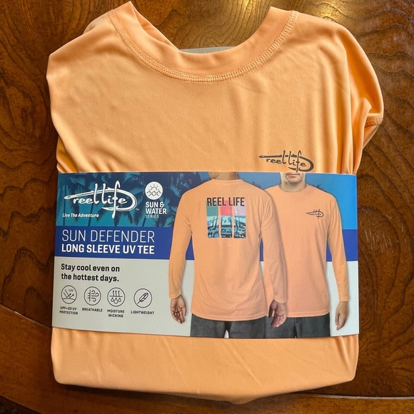 Reel Life, Sun Defender, Long Sleeve, UV Shirt, Size L - Picture 3 of 5
